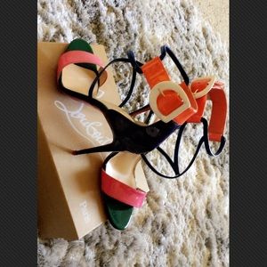Christian Louboutin's  multi color sexy heels